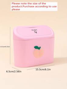 1pc Creative Car Trash Can, Multifunctional And Cute Cartoon Car Mounted Storage And Miscellaneous Items Storage Bin Car Trash Bag - Multicolor - View 4