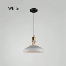 美式閣樓創意復古工業風吊燈，廚房桌面鐵罩單頭小吊燈，半嵌式天花板燈，適用於餐廳、廚房、客廳、臥室