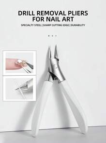 1 pieza Alicate de manicura para eliminar piedras preciosas y diamantes de imitación, cortador de alambre, pinzas para descarga de uñas, tijeras de cadena, herramienta para arte de uñas, removedor de puntas para taladro de arte de uñas, máquinas de corte de cremalleras - Multicolor - Ver 3