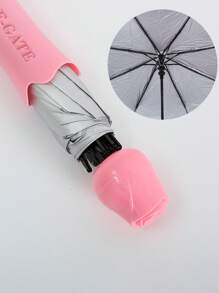 Umbrellas And Rain Hat Umbrellas - Purple - View 2