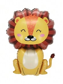 1 个 90 厘米大型丛林动物铝箔气球狮子猴子大象长颈鹿斑马鳄鱼氦气球丛林主题派对装饰生日派对装饰，圣诞节 - 彩色 - 查看 16