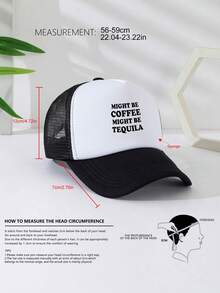 Unisex Printed Mesh Trucker Cap With Adjustable Size, Decorated With Fun Truck Driver Pattern, Suitable For Daily Use, Travel, Hiking, Swimming, Beach, And Mountain Climbing - Style a - View 6
