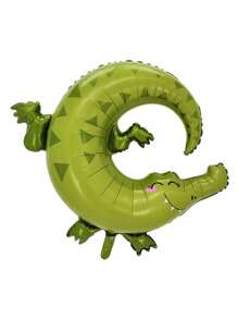 1 个 90 厘米大型丛林动物铝箔气球狮子猴子大象长颈鹿斑马鳄鱼氦气球丛林主题派对装饰生日派对装饰，圣诞节 - 彩色 - 查看 14