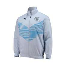 Boyfriend Style Men's Sky Blue Manchester City 2022/23 Pre-Match Full-Zip Jacket - Sky Blue - View 4