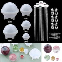 Set de moldes de resina epoxi, moldes de resina UV y kits de herramientas de fundición para la elaboración de joyas y la realización de hallazgos de pendientes DIY. - Multicolor - Ver 9
