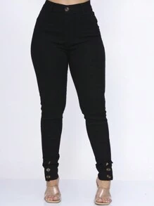 Women Jeans - màu đen - Xem 4