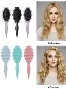 Lược tạo kiểu tóc Definition Style, Lược đa năng cho gia đình, Lược làm đẹp lông bóng, Lược uốn xoăn Big Wave, Lược gỡ rối tóc xoăn, Lược đầu nhọn và đuôi, Lược tạo kiểu tóc xoăn duỗi, Lược tạo kiểu Definition Style, Lược tạo kiểu Definition Style, Lược chải tóc đầu nhọn tròn Lược khí: 1/6 chiếc - Nhiều màu - Xem 1