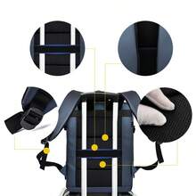 Large Capacity Short-Distance Travel Business Backpack For Men, Fit For Laptops School Backpack Back To School Students Commute Book Bag Large Capacity School Bag For Books Halloween Gifts For Men Fall Christmas Scream Bag For Men Backpack Winter Christmas Gifts Travel Bag - Blue - View 5