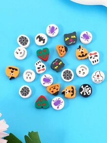 50 Đất sét mềm Halloween Skeleton Spider Ghost Hair Mash-Up Vòng tay đính cườm Phụ kiện DIY Quà tặng Quà tặng Quà tặng Quà tặng Quà tặng Quà tặng Quà tặng Quà tặng Quà tặng Quà tặng Quà tặng Quà tặng Quà tặng - Nhiều màu - Xem 3
