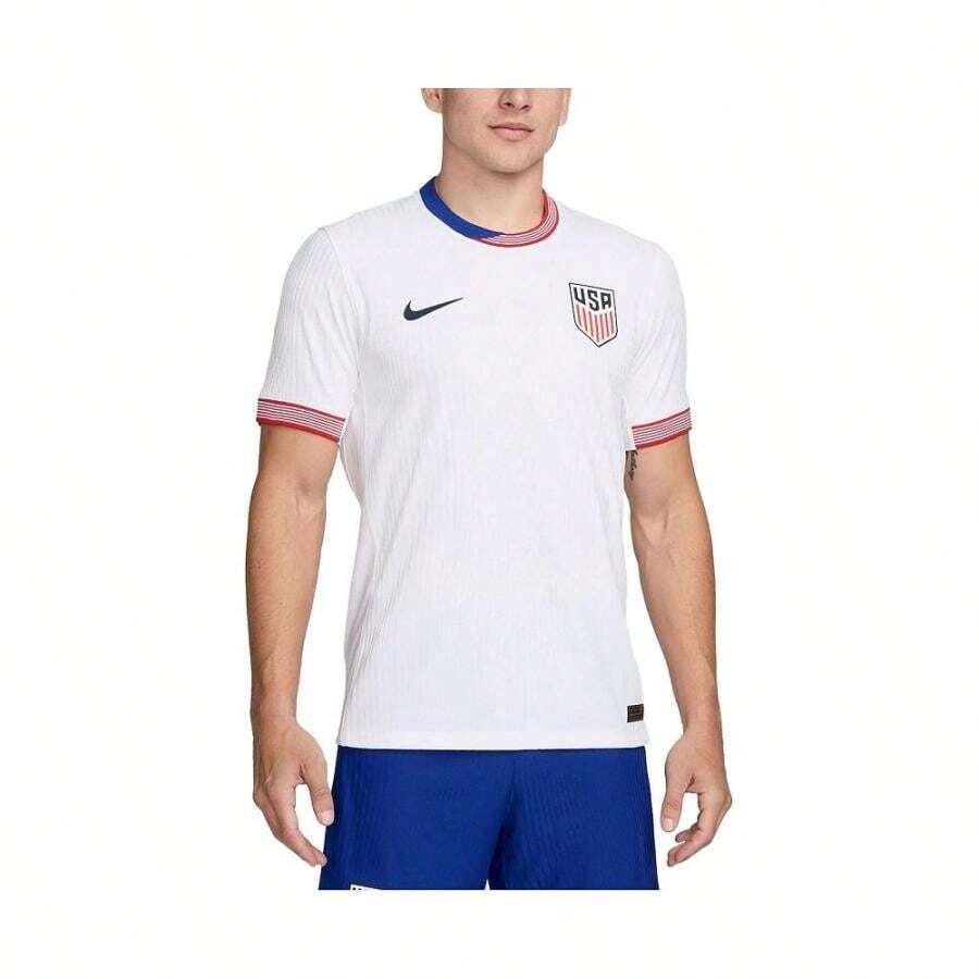 Boyfriend Style Men's White USMNT 2024 Home Authentic Jersey - White - View 1
