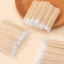 300 支优质微刀片清洁棉签 - 尖头、多功能、精确、温和、不含酒精，适用于化妆、纹身永久用品和精致皮肤护理 - 彩色 - 查看 1