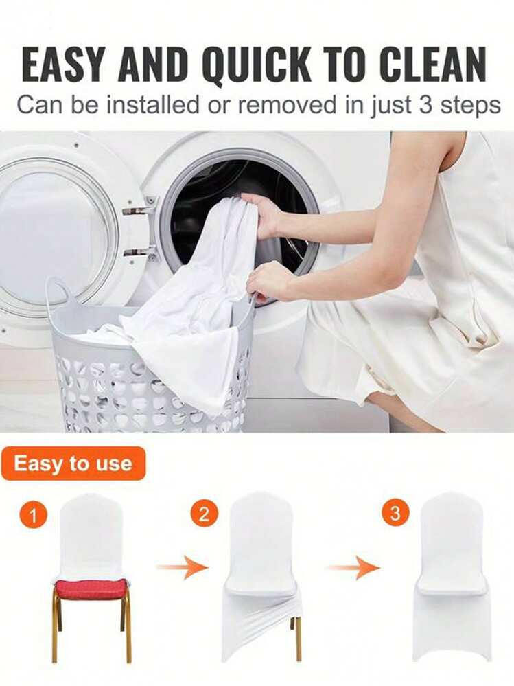 Trimming Shop Fodera per sedia da matrimonio in spandex arcuata in tessuto elasticizzato rimovibile e lavabile, copertura universale per matrimoni, banchetti, feste di Natale, hotel, argento, 1 pezzo