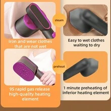 1入便攜式迷你蒸汽手提燙衣機，2合1衣物蒸汽燙斗暨平板燙斗，便攜式蒸氣燙斗，90度旋轉，適用於家用