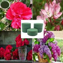 6 piezas Bloques de espuma floral redonda para flores frescas y artificiales, arreglos DIY