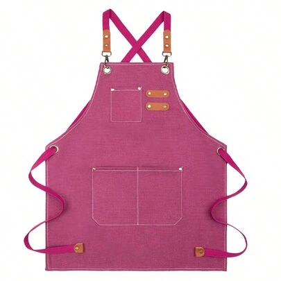 1 Pieza mandiles de cocina para chef unisex impermeable y a prueba de aceite delantal para casa cocina cocinar y cafetería con restaurante