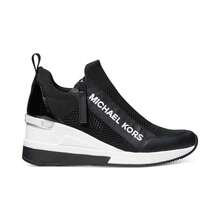 Michael Kors Women's Willis Wedge Trainer Sneakers - Black - View 3