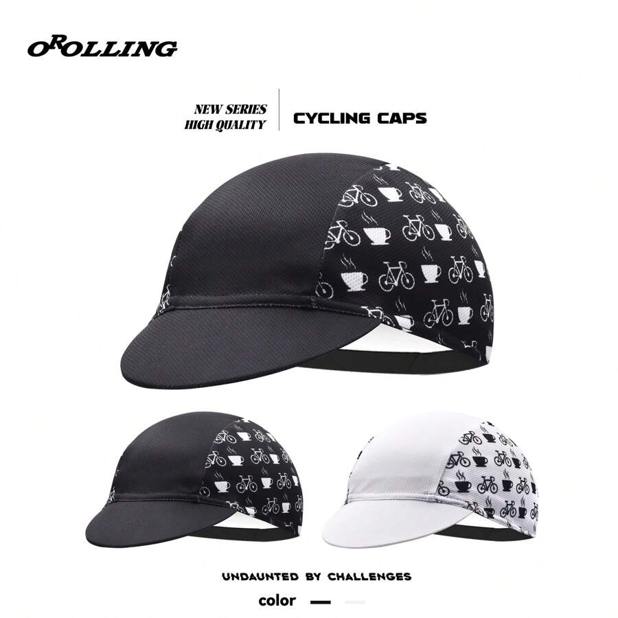 Orolling 自行車帽黑白咖啡色騎行戶外運動帽