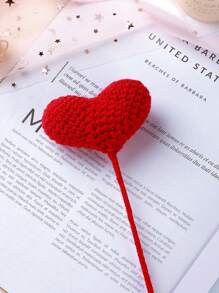 鉤織心形、鉤織花朵、生日禮物、周年紀念禮物、聖誕節禮物、客廳或臥室家居裝飾、情人節禮物、教師節禮物、女性禮物 - 鉤針愛心花 - 查看 6