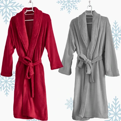 well you want me Kit 2 Roupões Plush M ou G Unissex Adulto Inverno Quentinho Promoção