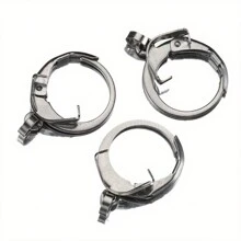 10pcs Stainless Steel French Ear Hooks Earring Clasps And Pendant Connectors DIY Earring Making Findings - Rhodium - View 4