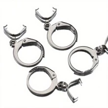 10pcs Stainless Steel French Ear Hooks Earring Clasps And Pendant Connectors DIY Earring Making Findings - Rhodium - View 1