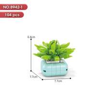 [2024 New Arrival] Lele Brothers Floral Master Building Block Potted Plants Toy, Creative Assembly Room Decoration - 8942 Flower Art Master - View 24