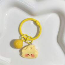 A Cheese Cartoon Creative Cute Personalized Gift Keychain, Backpack Pendant, Bell Keychain - Multicolor - View 5