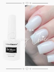 ROOMY CHIC Esmalte De Uñas En Gel Blanco Lechoso Miss Cherry 10 Ml Gel Blanco Lechoso De Esmalte De Uñas En Gel Esmalte De Uñas En Gel Semipermanente Gel De Extensión Rápida En Color Blanco Lechoso Blanco Lechoso Esmalte De Gel Semipermanente Para Uñas Requiere Secar En Lámpara Gel Polish Para Uñas Naturales Y Uñas Acrílicas De Efecto Blanco Lechoso Gel Decoración de Uñas Acrílicas Gelish Gel Semipermanente Cuidado de uñas, manos y pies Esmalte de uñas en gel - Blanco - Ver 3