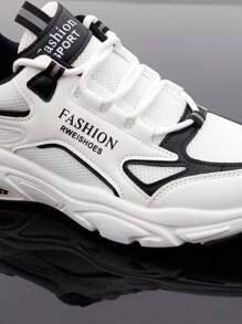 男鞋网面运动鞋男士2025年夏季休闲透气轻便防滑减震跑步鞋 - 黑色 - 查看 2