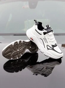 男鞋网面运动鞋男士2025年夏季休闲透气轻便防滑减震跑步鞋 - 黑色 - 查看 5