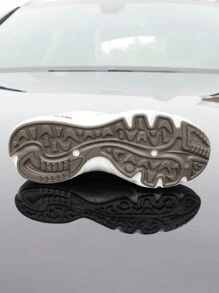 男鞋网面运动鞋男士2025年夏季休闲透气轻便防滑减震跑步鞋 - 黑色 - 查看 3