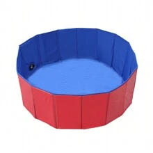 1pc Pet Bath Tub, Foldable Portable Bathtub For Small, Medium And Large Dogs, With Moveable Drainage Hose, Cat Bathing Accessory - Multicolor - View 17