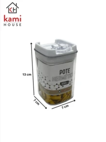 Kit 4 Potes Hermético Empilháveis de Acrílico 450ml