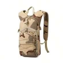Mochila Militar Táctica Molle,Mochila de 15L de Capacidad,para Senderismo,Ciclismo,Camping,Montañismo,Pesca,Caza,Escuela Mochilas Mochila Táctica Ligera Bolsa De Agua Camel - Beis - Ver 1