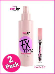 FASHIONITY Pink Up 2 Pack Fijador de maquillaje FX y Gel de fijación para cejas - Sella el maquillaje durante todo el día además de dejar la piel hidratada y fresca. - transparente - Ver 4