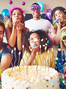 6 piezas/caja Vela curvada de colores, vela decorativa insertada en pastel de cumpleaños, vela espiral de metal dorada para el Día Nacional, vela larga y delgada en espiral para pastel con soporte, adecuada para fiestas del Día Nacional y días festivos (dorado) - vela espiral - Ver 8