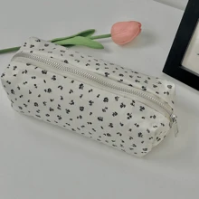 1pc Rose Flower Pattern, Pencil Case, Makeup Bag, Large Capacity And Highly Attractive, Perfect Gift,Back To School,School Supplies - Single Piece - View 7