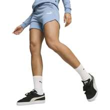 Women's High-Rise French Terry Shorts - Zen Blue - View 1