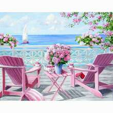 Tranh kim cương Full Diamond Magic Cube Bộ phong cảnh Trang trí nội thất Nghệ thuật kim cương DIY thủ công cho phòng khách, phòng ăn, phòng ngủ Bộ tranh thêu chữ thập, Đường kính ngoài 30X40CM, 1 chiếc - Nhiều màu - Xem 3