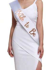 1pc Bachelorette Party Decorations, Bride To Be Gift, Bridal Shower, Wedding - Rose Gold - View 3