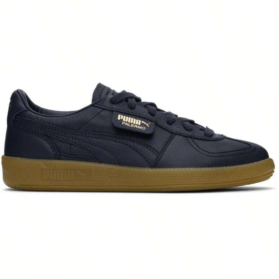 Navy Palermo Leather Sneakers - Default - View 1