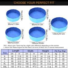 1pc Pet Bath Tub, Foldable Portable Bathtub For Small, Medium And Large Dogs, With Moveable Drainage Hose, Cat Bathing Accessory - Multicolor - View 3