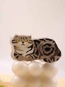 1 件装可爱猫咪图案醋酸纤维发爪，适合女士，高品质哑光饰面，万圣节造型 - 彩色 - 查看 11