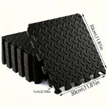 1pc/4ps/8pcs/10pcs Multi-Functional EVA Fitness Floor Mat, Yoga Mat, Climbing Mat, Waterproof, Non-Slip, Shock Absorption, Easy To Clean All Year Round Fitness Room Floor, Suitable For Indoor And Outdoor Gym Accessories, Deporte, Gimnasio, Ejercicio En Casa