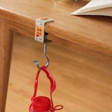 2pcs Multi-Functional Metal Hook, Portable Office And Backpack Hanger, Wall-Mounted Backpack Storage, Desk-Side Pocket Hook And Auxiliary Hook - Multicolor - View 3