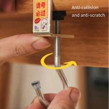 2pcs Multi-Functional Metal Hook, Portable Office And Backpack Hanger, Wall-Mounted Backpack Storage, Desk-Side Pocket Hook And Auxiliary Hook - Multicolor - View 5