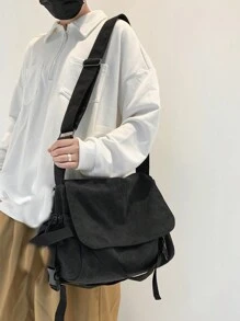 翻盖邮差包 休闲黑色单肩包 学生通勤 男士斜挎包 男包 斜挎包 侧包 学习用品 男士秋季包 圆筒包 旧钱 圣诞节 趣味礼物 旅行 节日 感恩节礼物 假期 徒步旅行 笔记本电脑 冬季 大容量 多功能 户外 便携 时尚休闲 学生 爸爸礼物 男朋友礼物 胸包 侧包 挎包 皮包 流浪包 托特包 黑色包 旅行必需品 露营斜挎包 夏季 返校 男士包包 春季 - 黑色 - 查看 1