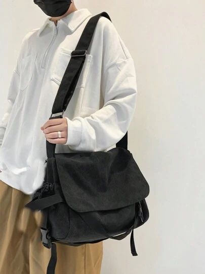 翻盖邮差包 休闲黑色单肩包 学生通勤 男士斜挎包 男包 斜挎包 侧包 学习用品 男士秋季包 圆筒包 旧钱 圣诞节 趣味礼物 旅行 节日 感恩节礼物 假期 徒步旅行 笔记本电脑 冬季 大容量 多功能 户外 便携 时尚休闲 学生 爸爸礼物 男朋友礼物 胸包 侧包 挎包 皮包 流浪包 托特包 黑色包 旅行必需品 露营斜挎包 夏季 返校 男士包包 春季