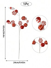 1PC Artificial Candy Tree Branches Christmas DIY Crafts Christmas Tree Home Decoration - 1PC Christmas Cuttings - View 10