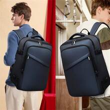 Large Capacity Short-Distance Travel Business Backpack For Men, Fit For Laptops School Backpack Back To School Students Commute Book Bag Large Capacity School Bag For Books Halloween Gifts For Men Fall Christmas Scream Bag For Men Backpack Winter Christmas Gifts Travel Bag - Blue - View 10